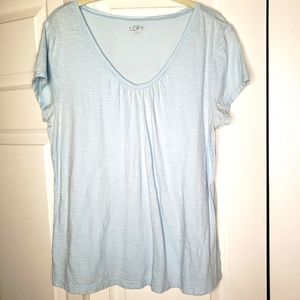 LOFT pale blue tshirt size L.